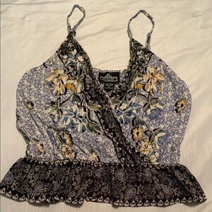 Angie Blue and Yellow Floral Camisole